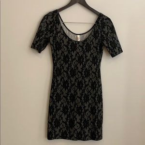 Black Lace mini dress